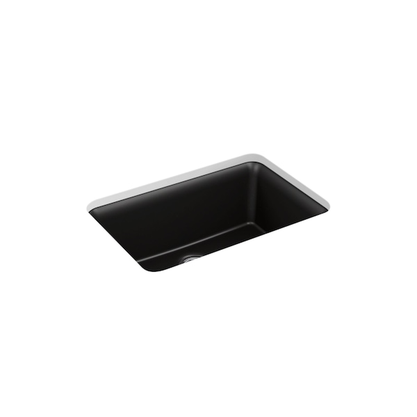 27-1/2x18-5/16x9-1/2 Neoroc Undermnt Sgl-Bowl Kitchen Sink W/ Rack